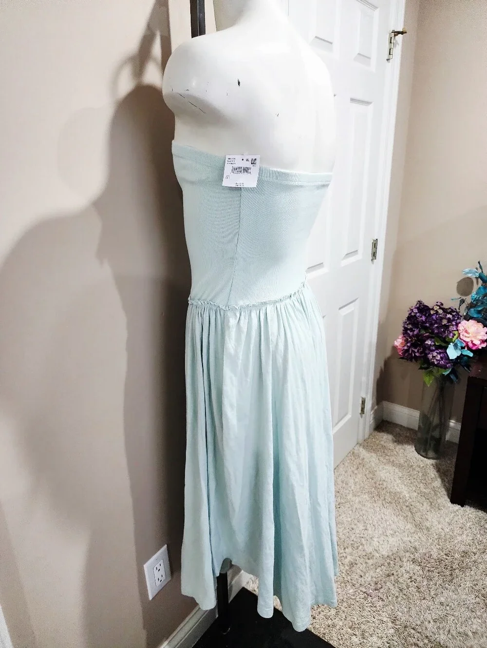 NWT American Eagle Outfitters Sunchaser Strapless Midi Dress Size Large